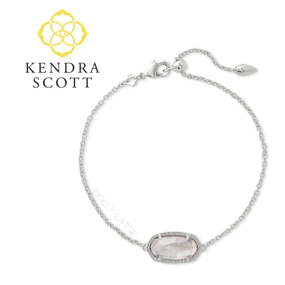 Elaina Silver Bracelet Gray Illusion Kendra Scott